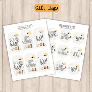 halloween boo basket Gift tags are included