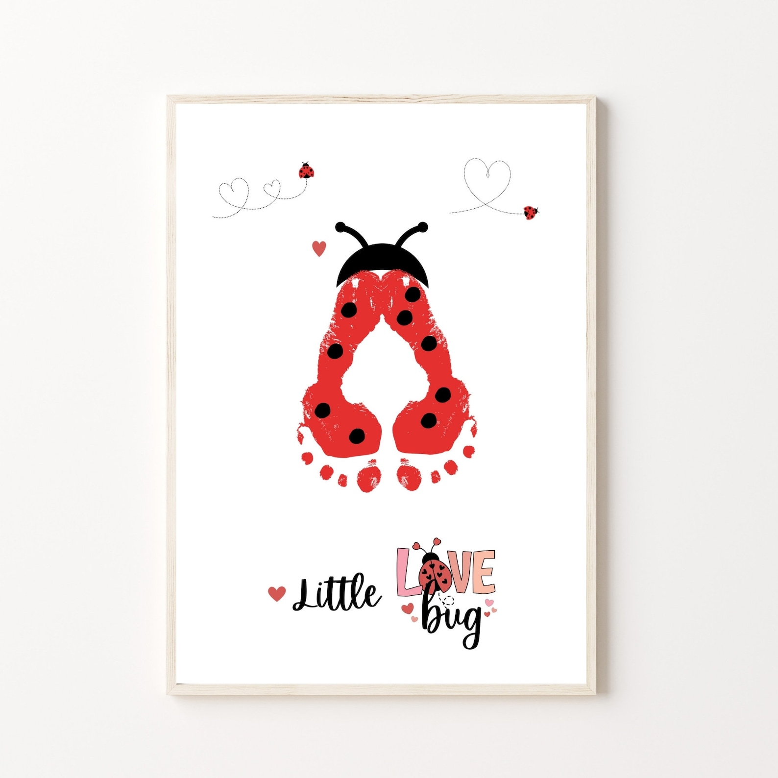 Valentines Day Handprint Footprint Art Craft Bundle, PRINTABLE | Gift ...