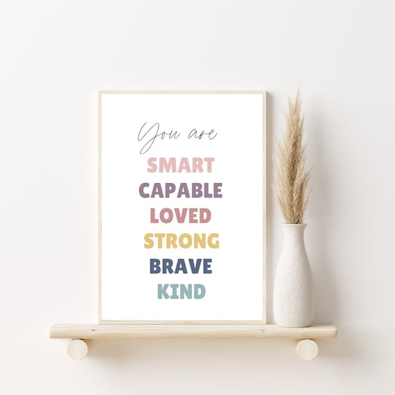 Classroom Poster,Printable Wall Art | Boho Classroom Decor, Classroom Signs, School Counselor Office, Educational Print, Self Love Print