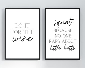 Panneau de gymnastique amusant, art mural imprimable | Art mural de gymnastique, décor de gymnastique à domicile, impression de citation de gymnase, affiche de gymnastique, œuvre d’art de gym,