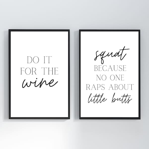 Funny Gym Sign, Printable Wall Art | Gym Wall Art, Home Gym Decor, Gym Quote Print, Gym Poster, Gym Artwork,