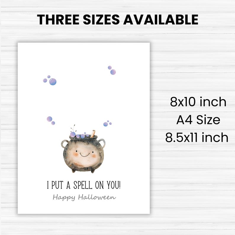 Halloween Cauldron Handprint Art Printable Preschool & Daycare Activity