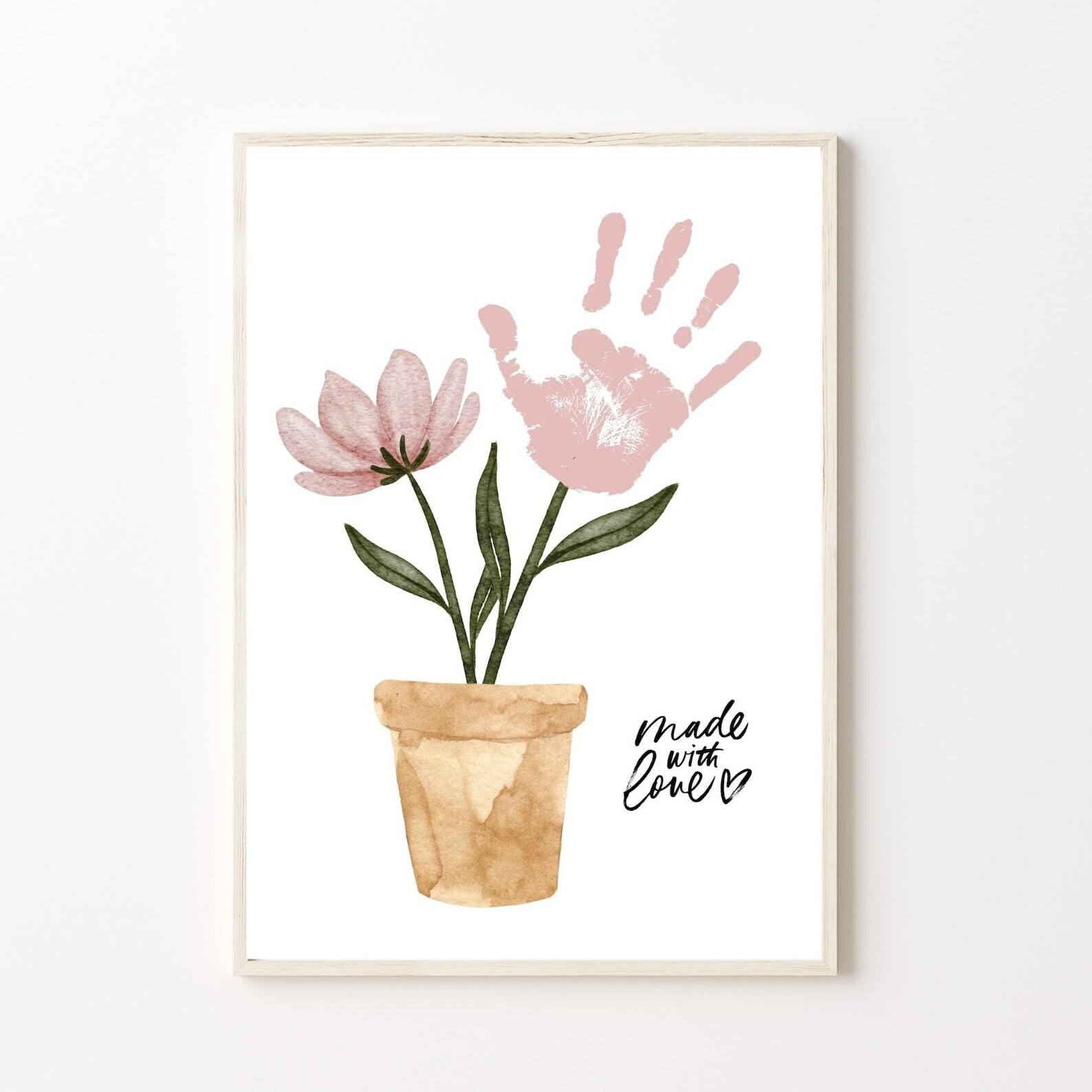 Mothers Day Flower Handprint Art Bundle Printable Mom Craft - Etsy Canada