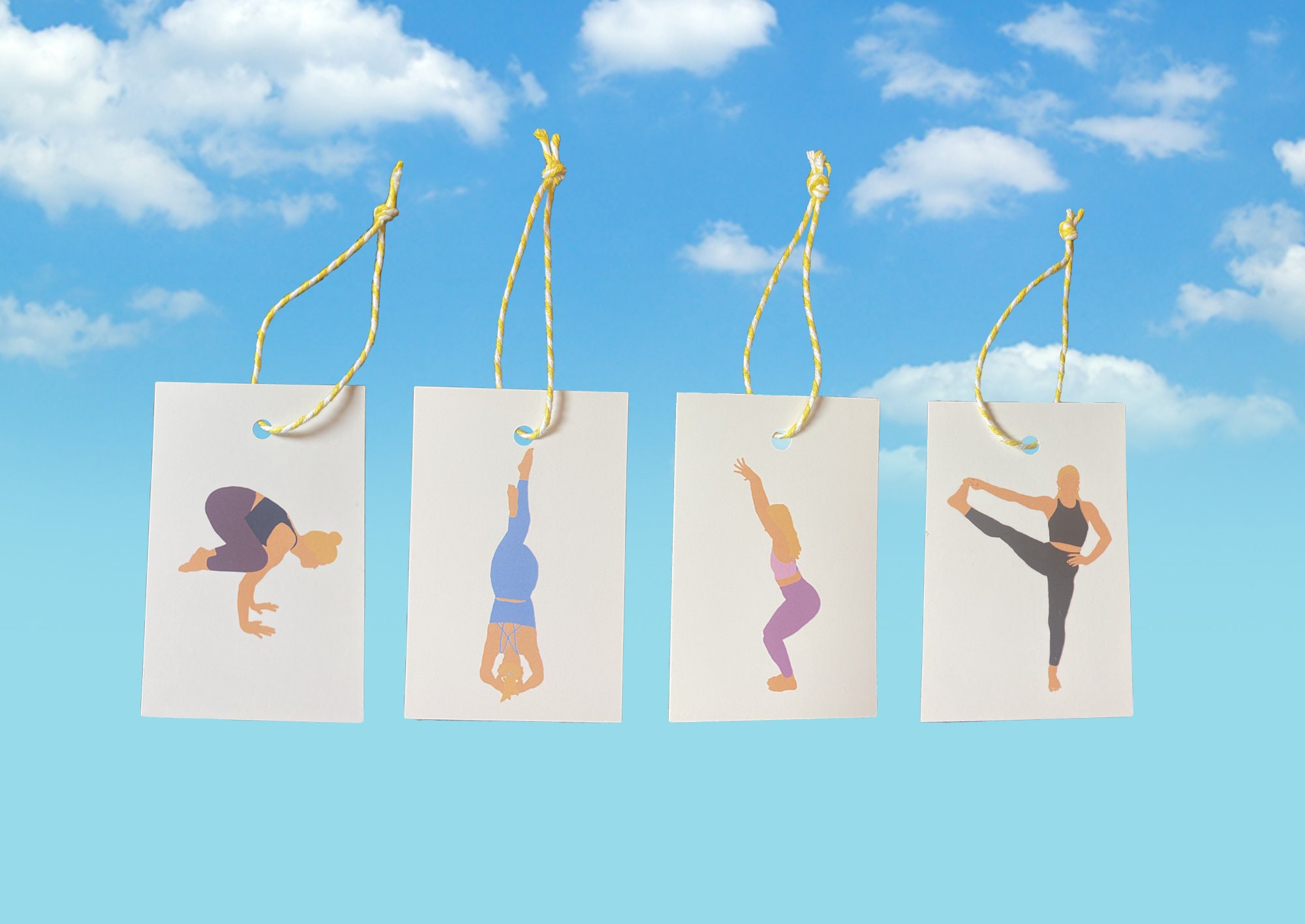 Yoga Poses Wrapping Paper Yoga Art Etsy