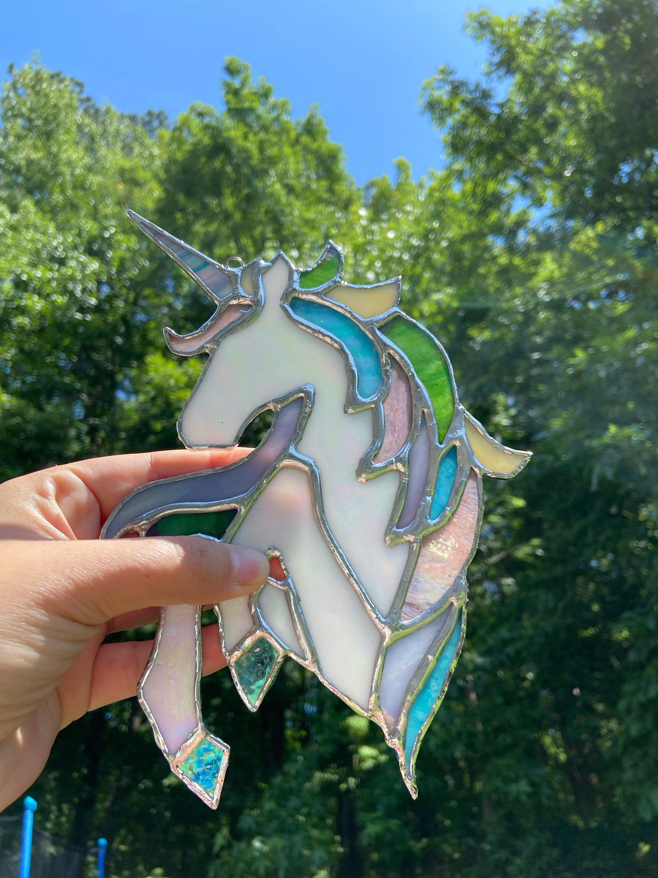 Stained Glass Unicorn | Etsy