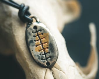 Klasje Pendant — Marked by Hand | Sterling Silver & 23.5K Gold