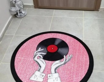 Alfombra de grabación / Alfombra de disco / Alfombra de música / Alfombra de sala de estar / Alfombra personalizada / Alfombra personalizada