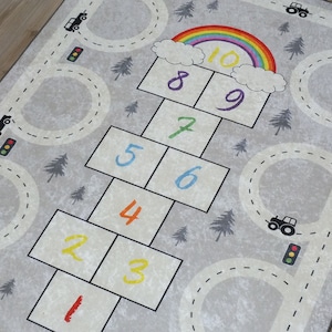 Hopscotch Kids Play Mat / Road Rug