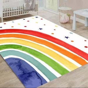 Kids Play Mat / Rainbow Kids Carpet