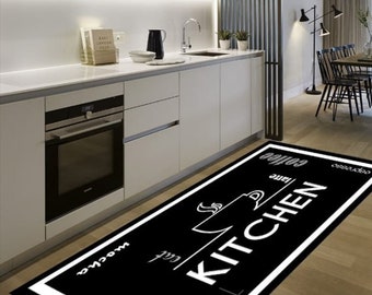 Decorative machine washable Non-Slip Kitchen Rug/Mat