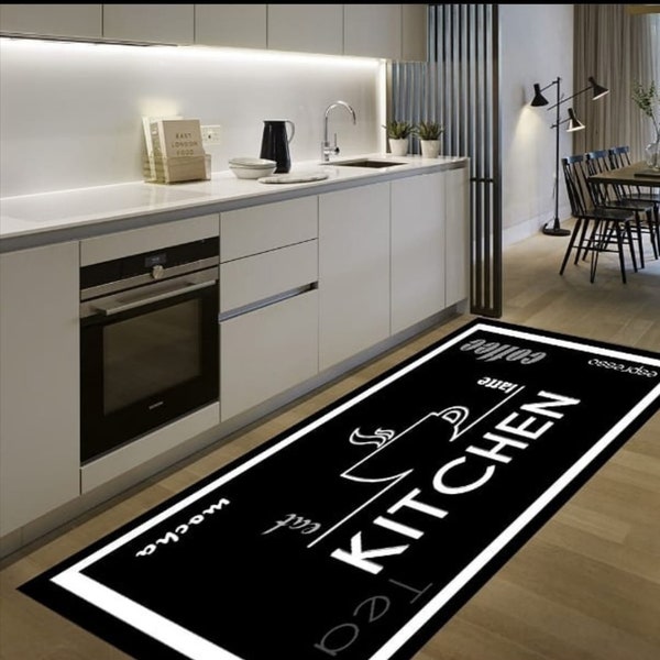 Decorative machine washable Non-Slip Kitchen Rug/Mat