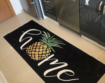Decorative machine washable Non-Slip Kitchen Rug/Mat