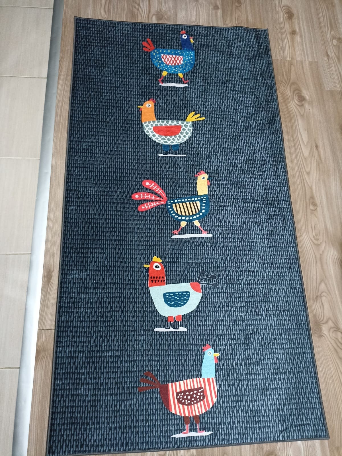 Chicken Decor Kitchen Dining Room Runner Rug / Mat Non-Skid Machine Washable/ Mat/Kitchen Rug