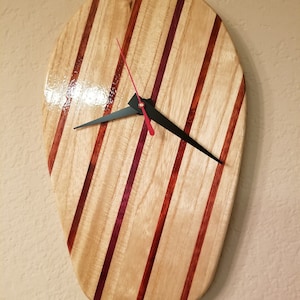 Surfboard Wall Art Clock