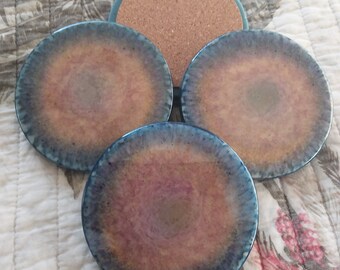 Epoxy Resin Coaster set of 4 - 4" round