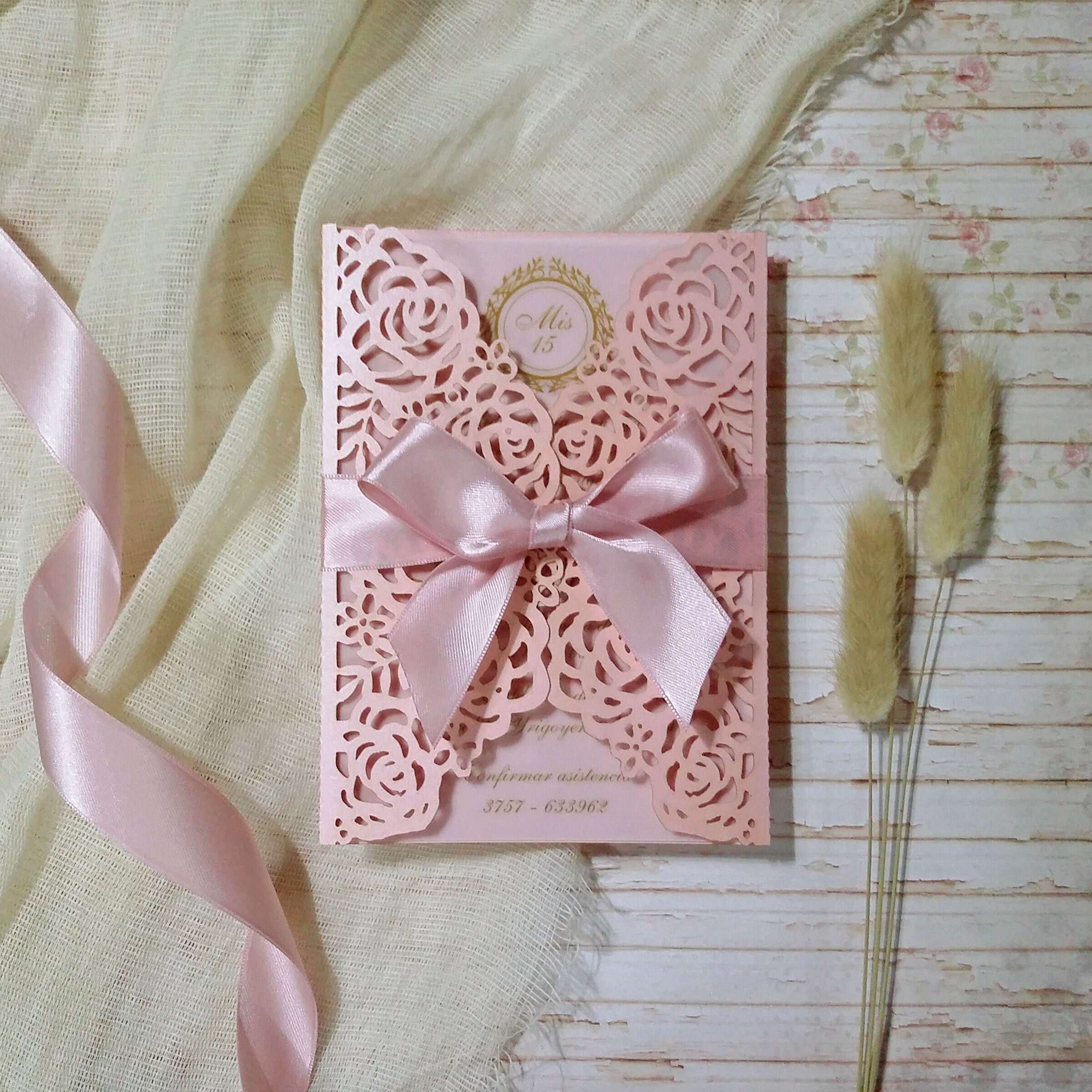 Quinceanera Vellum Invitation Laser Cut. Wedding Invitation Etsy