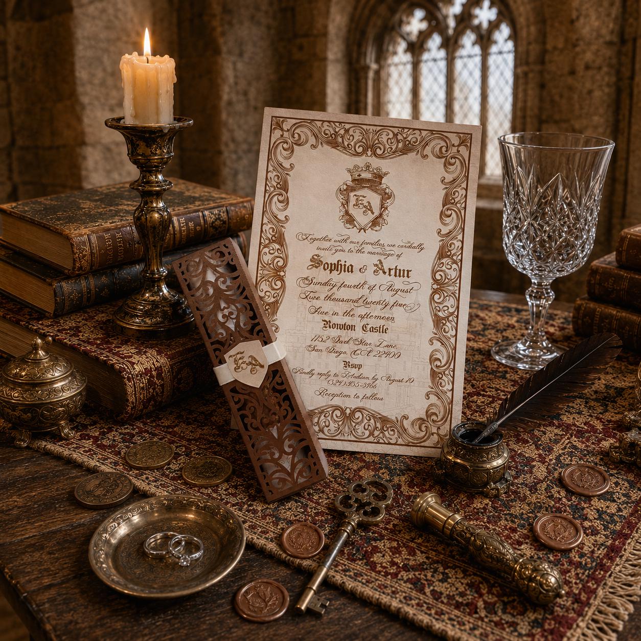 Royal Castle Wedding Invitation