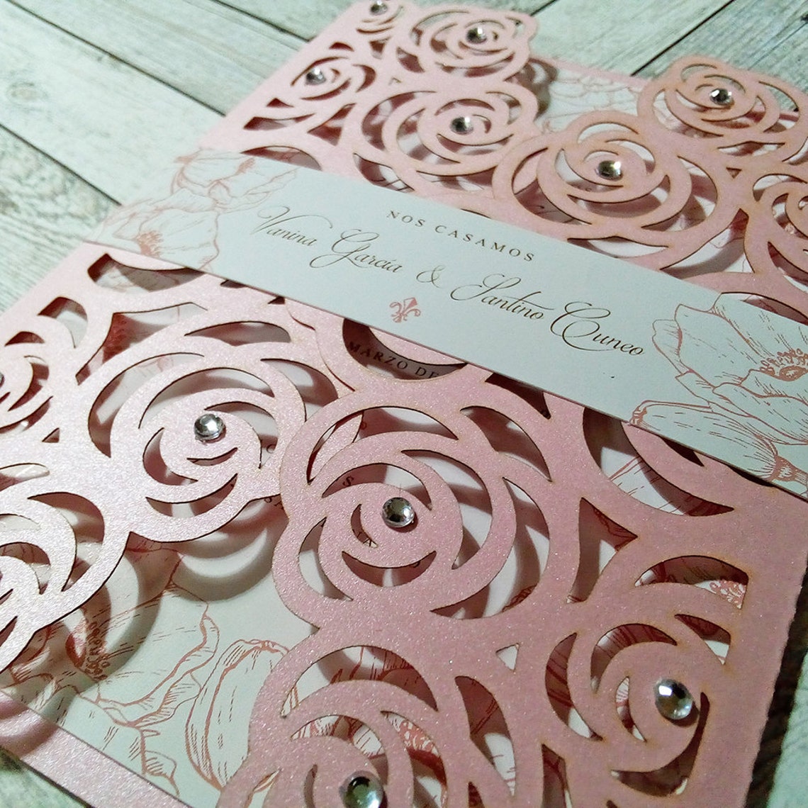 Quinceanera Invitation Laser Cut. Wedding Invitation Card. Etsy Ireland