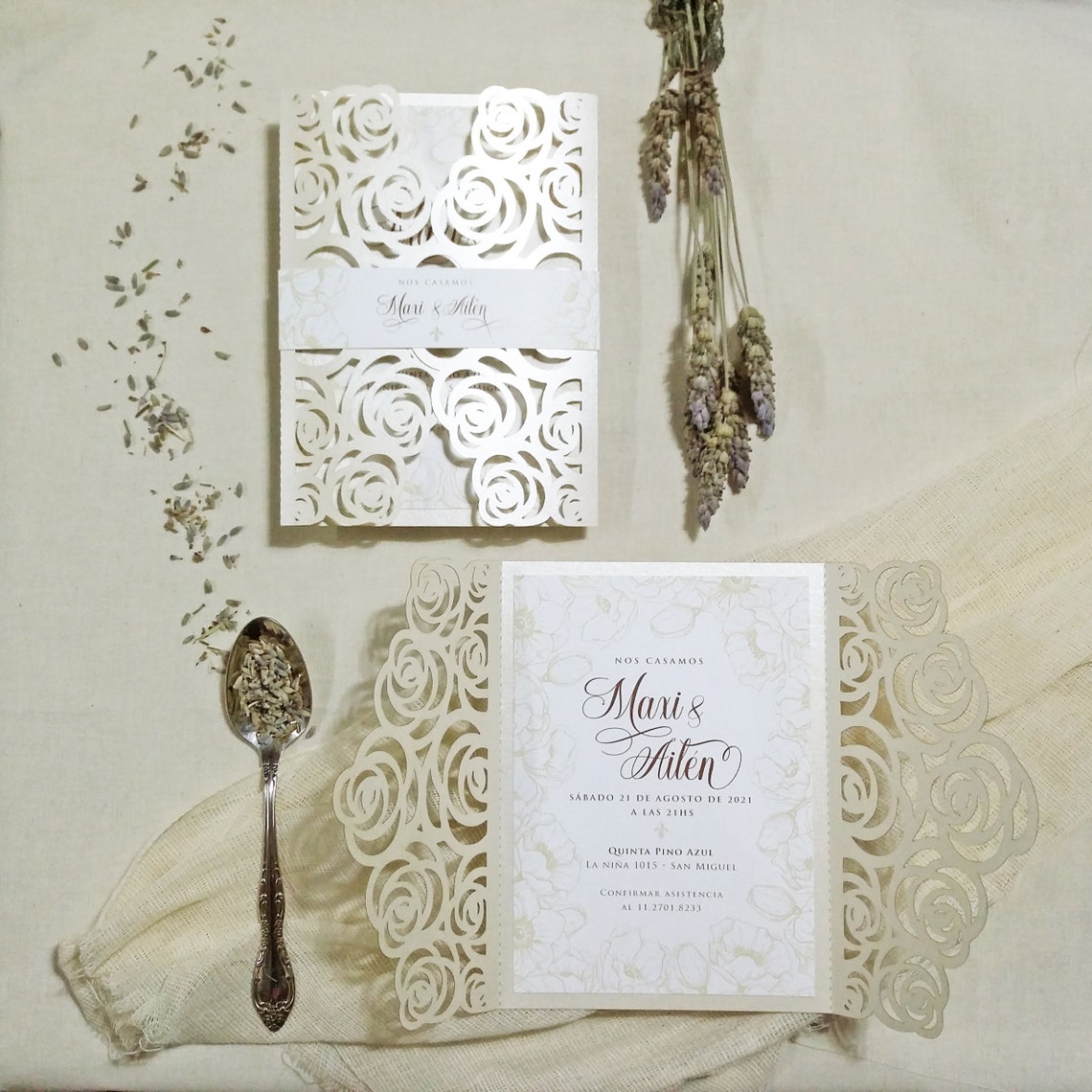 Quinceanera Invitation Laser Cut. Wedding Invitation Card. Etsy Ireland