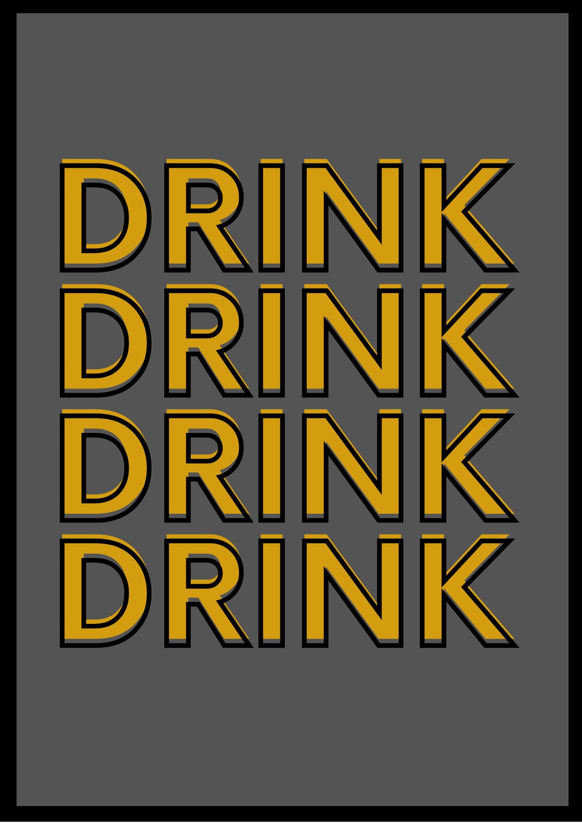 Bar Prints / Drink Prints / Kitchen Wall Art / Set of 4 or Etsy