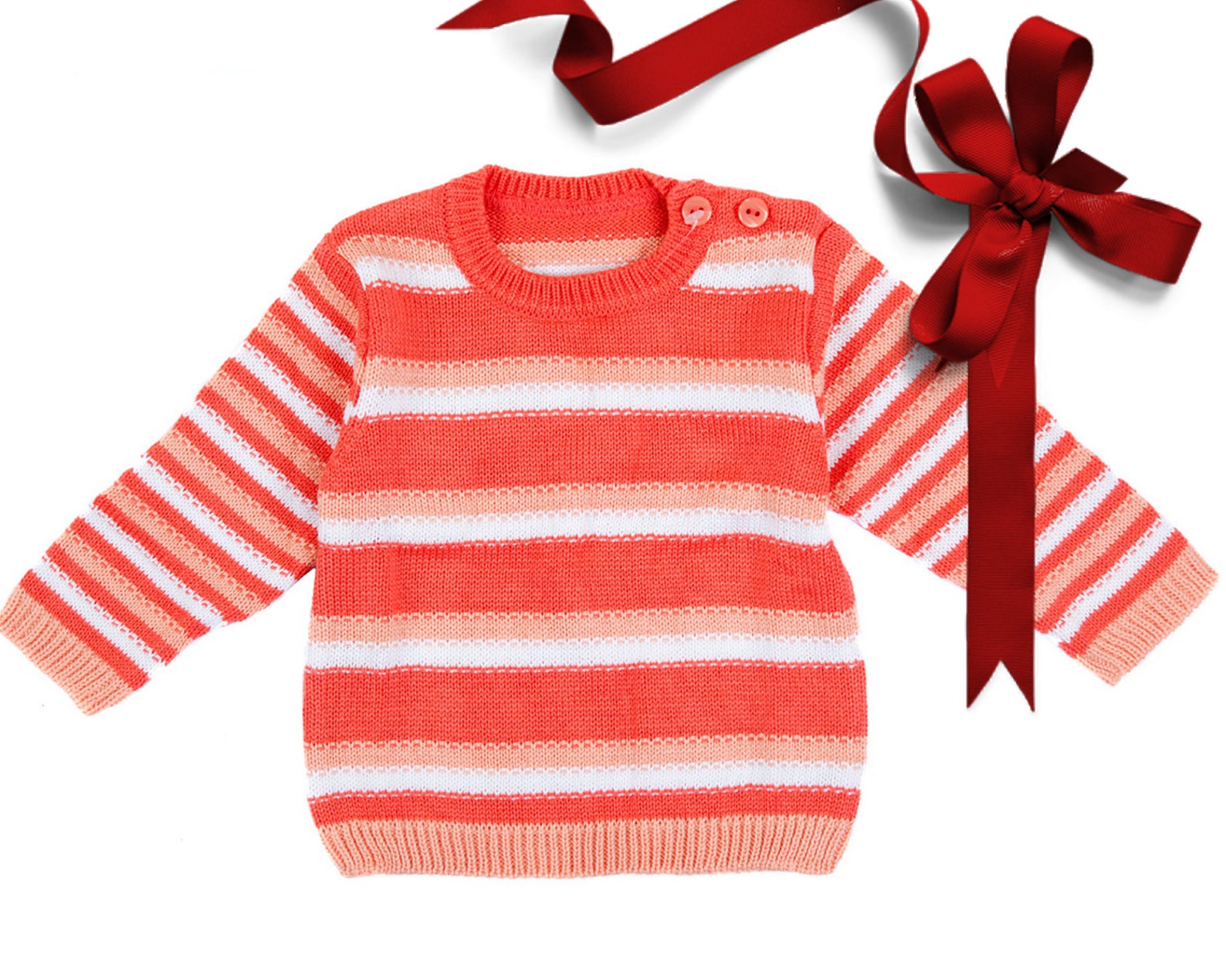 Knitted Baby Girl Sweaters Baby Girl Clothes Gift Baby Etsy