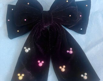 Pastel Mickey  Inspired Hair Bow Clip