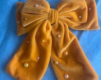 Belle Inspired Hair Bow Clip