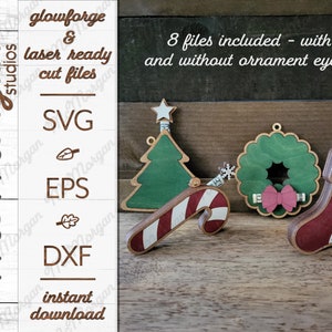Christmas Money Holder Ornament SVG Laser Cut File, Personalized Christmas Money Holder Ornament, Glowforge Download, Laser Cut File