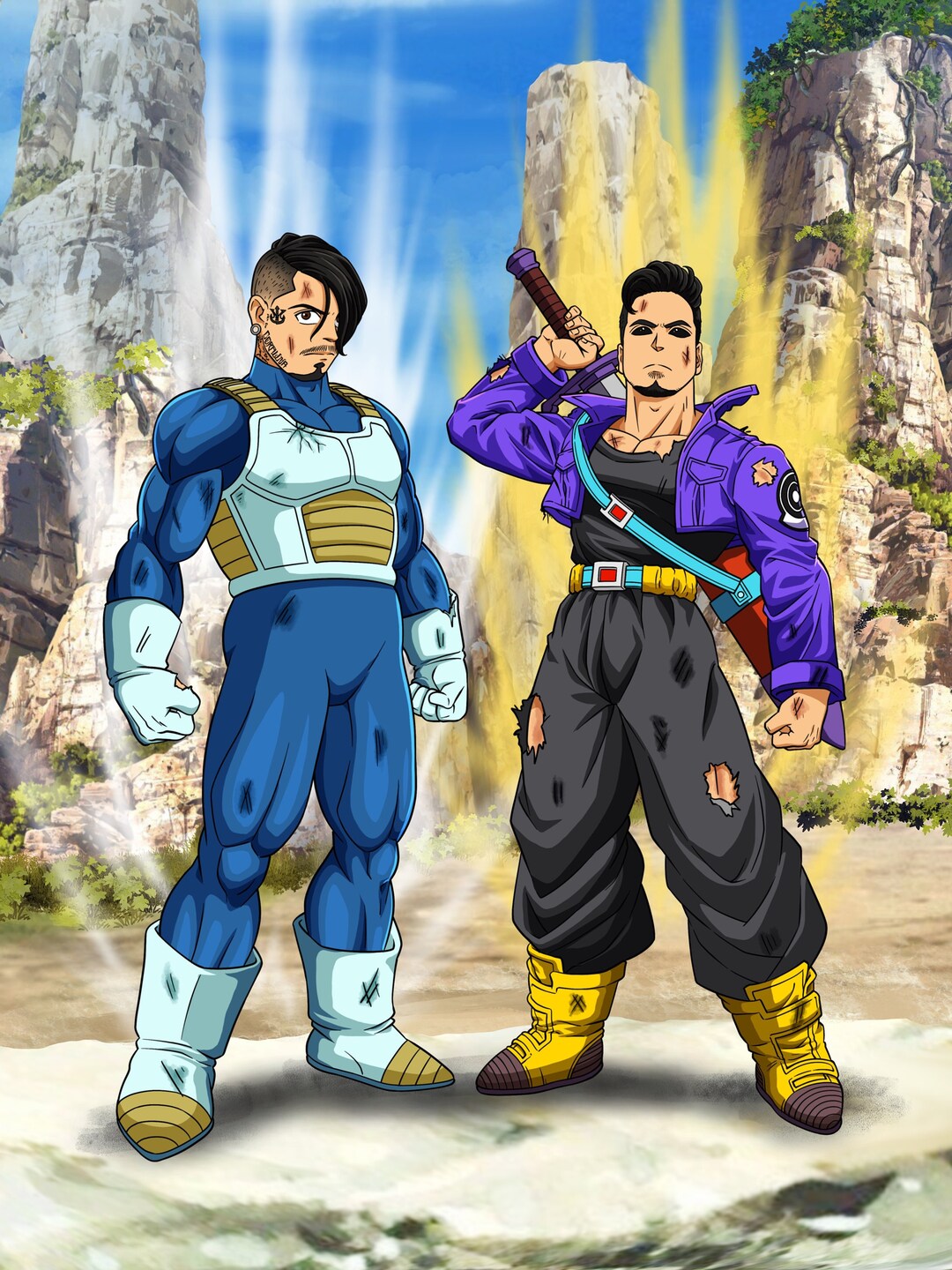 Custom Dbz Transformations Personalized DBZ Anime Portrait: Custom Family Art (digital) - Etsy