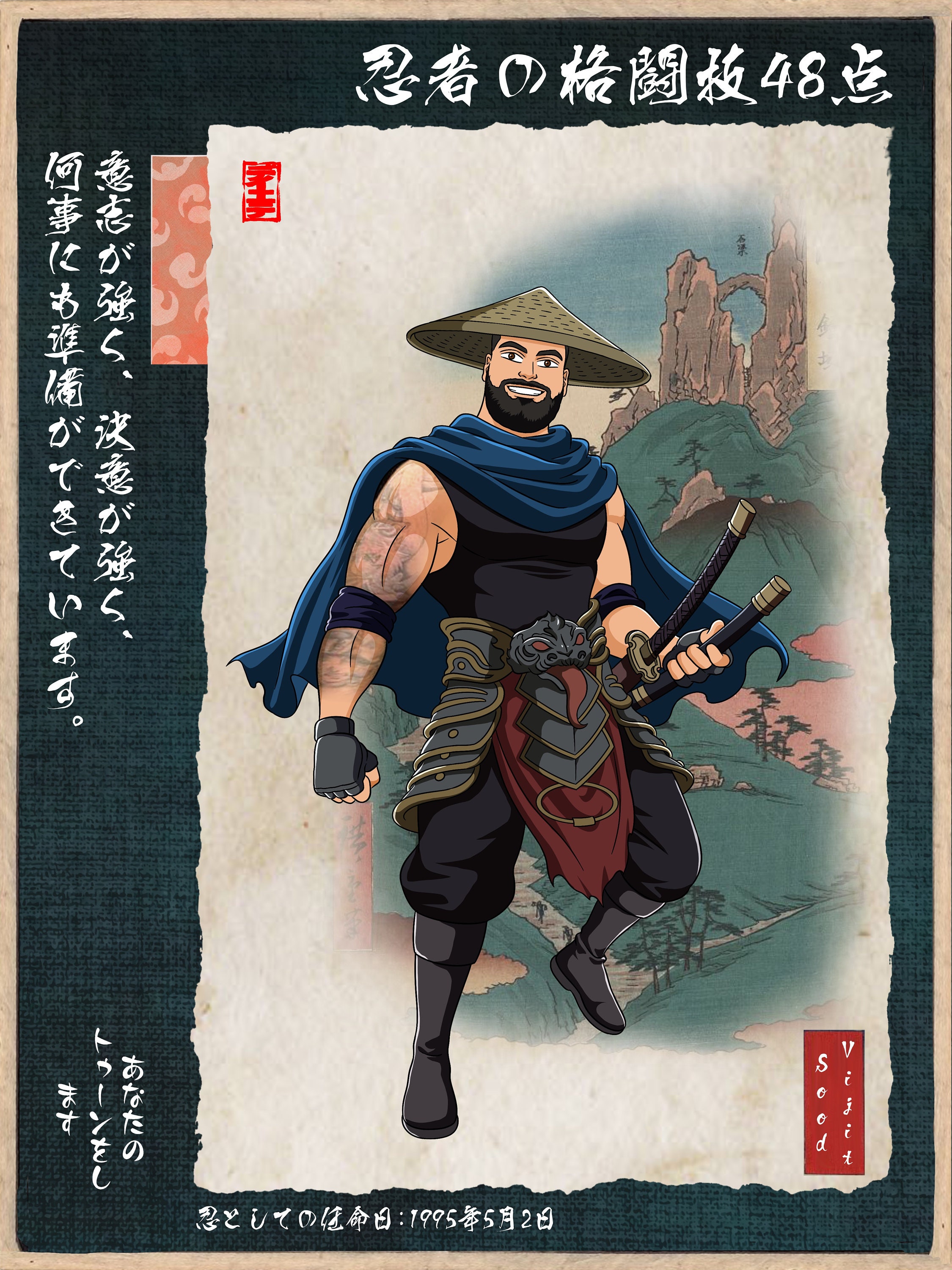SALE, Custom Anime Ninja, Secret Document of Ninja, Your Personalized anime Ninja Ordination, Ancient Wall art, Memorable Day Gift. DIGITAL