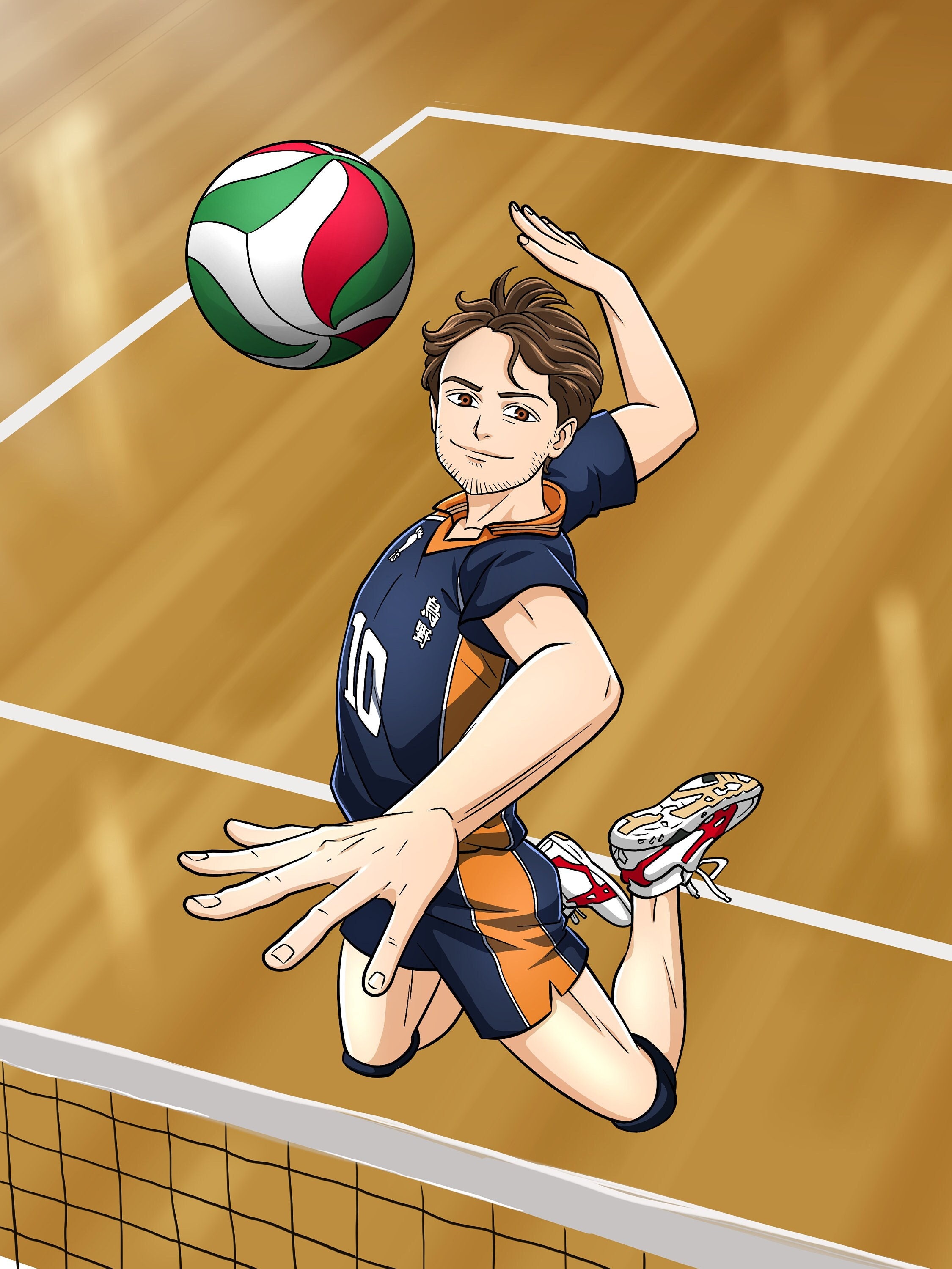 Volleyball Anime Print -  Israel