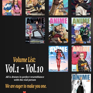NEUES Produkt, vollständig individuell Ihr Anime / Comic-Magazin-Cover, Anime-Poster für alle Genres, Wandkunst, Bad Boys, DIGITAL Bild 6