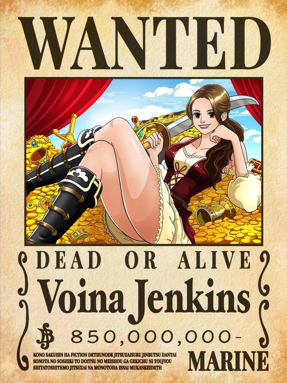 Custom One Piece Inspired Wanted Poster 