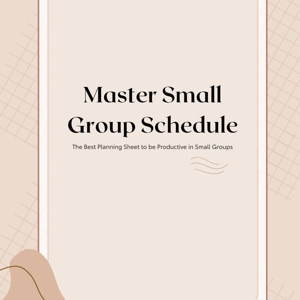 Digital Printable Master Small Group Schedule Planner Organized Neutral Habits Sucessful New Teacher Item Classroom Must Have Management