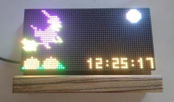 Matrix Clock Moon LED Matrix Clock - Etsy