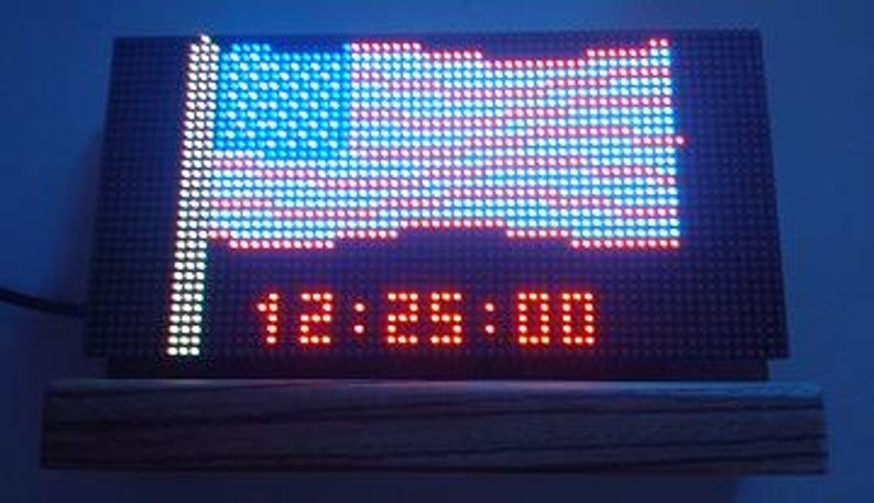LED Matrix Clock - Etsy