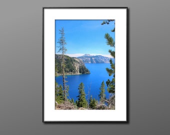 Tryck av Crater Lake i Oregon: Landskapsfotografering i nationalpark
