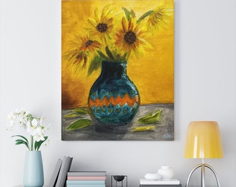 Sunflower Canvas Original Art