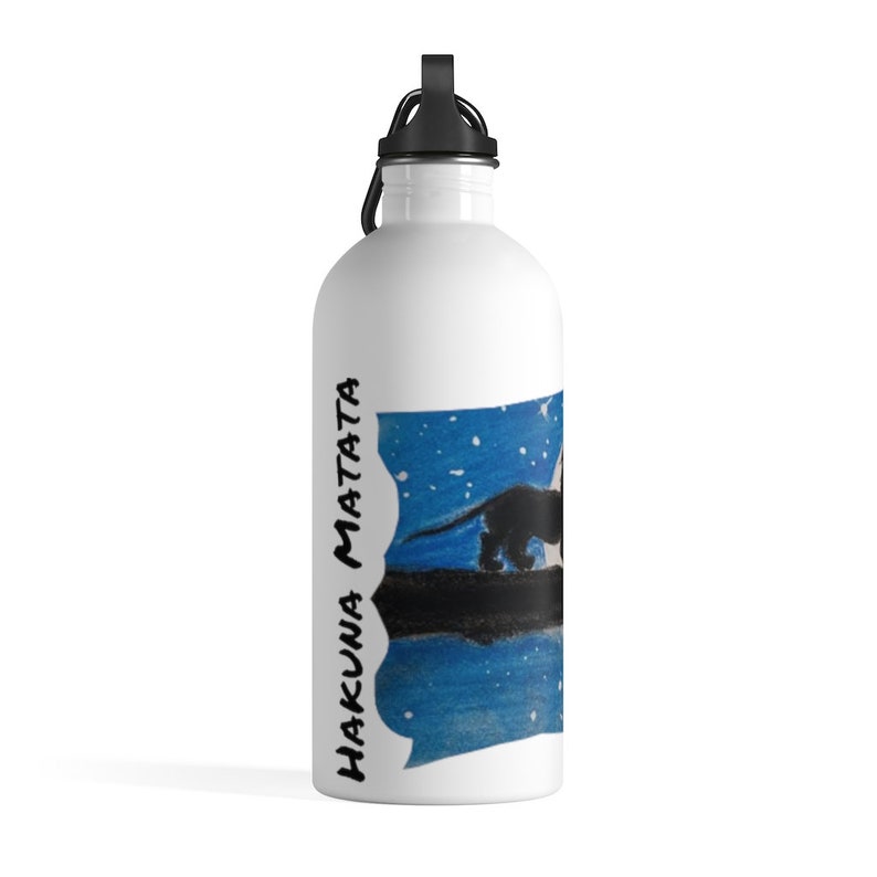 Hakuna Matata Stainless Steel Water Bottle image 2