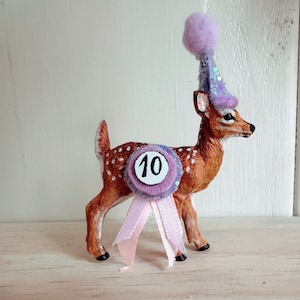 Baby Deer Cute Party Animal Cake Topper