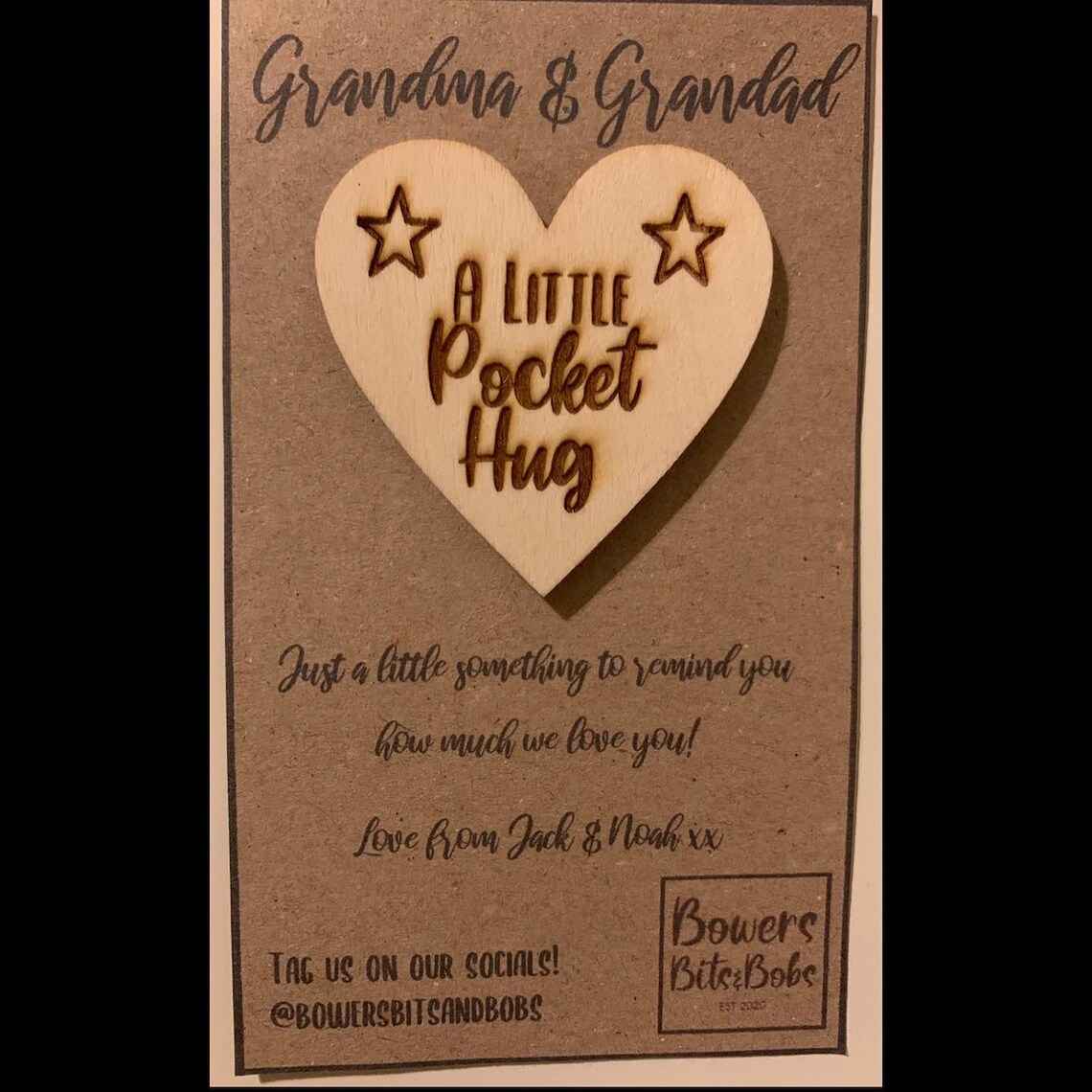 Personalised A Little Pocket Hug Pocket Hug Small Gift Etsy