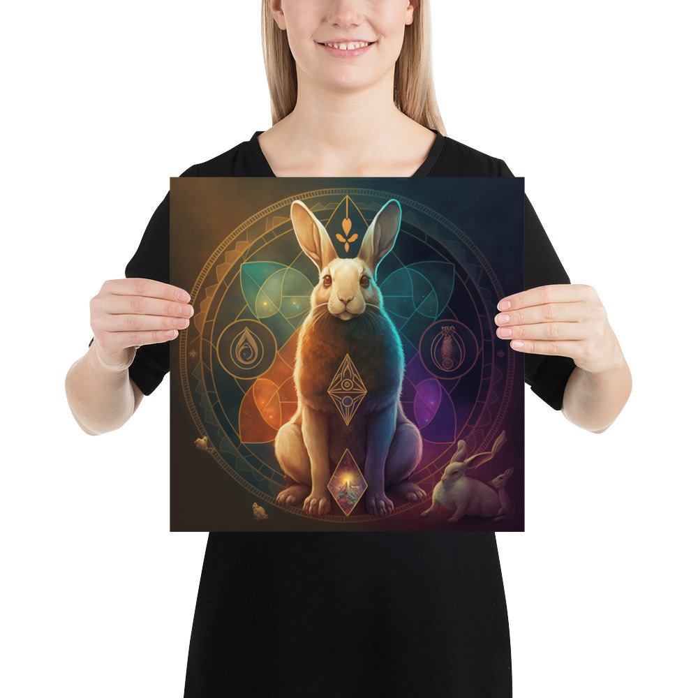 Spirit Bunny Poster - Etsy