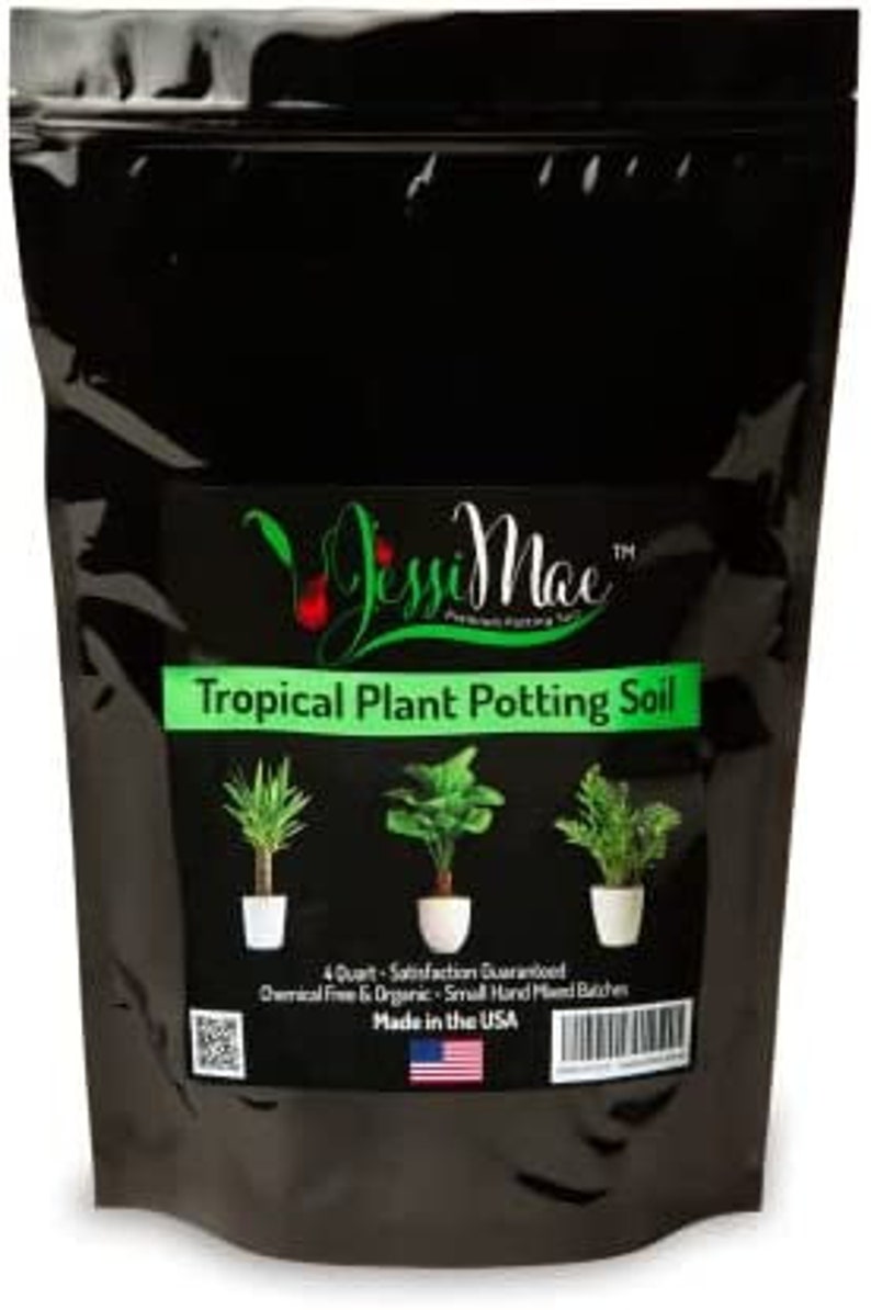 Tropical Organic Plant Soil Indoor Potting Mix with Perlite, Vermiculite, Compost, Worm Castings, Peat Moss 1 Gal image 2