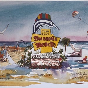 Pensacola and Pensacola Beach Scene