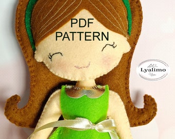 Felt Doll Sewing PDF Pattern