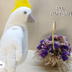 PDF pattern cockatoo,PDF pattern,cloth cockatoo pattern,PDF sewing pattern cockatoo Ukraine sellers