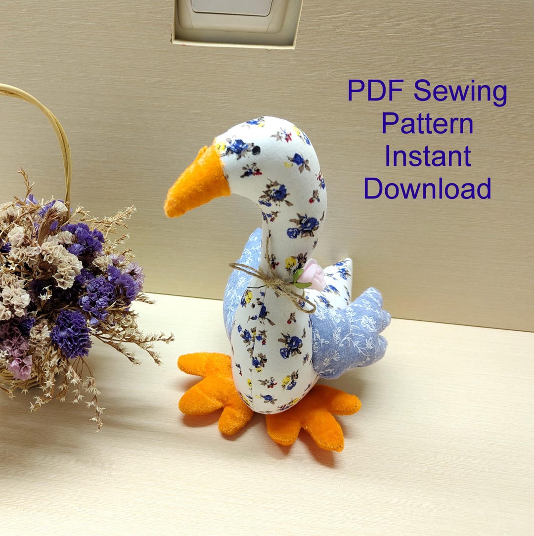 Goose Sewing Pattern | DIY Fabric Animal Toy (PDF Pattern) - Etsy