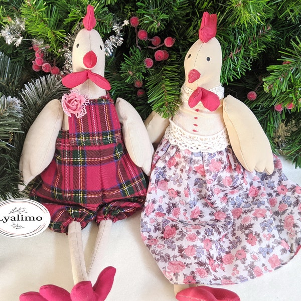 PDF pattern chicken Tilda pattern Soft toy pattern DIY animal rag doll PDF pattern sewing rooster Ukraine sellers