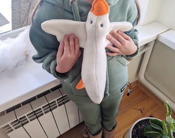 Hugging Goose Soft Toy Sewing Pattern: Step-by-Step Photo Tutorial (PDF Pattern)