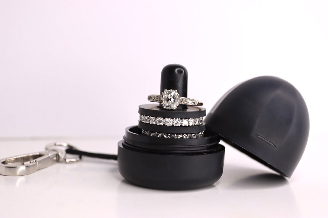 The Ring Thingblack Onyx. Ring Holder. Gym, Work and Travel Accessory